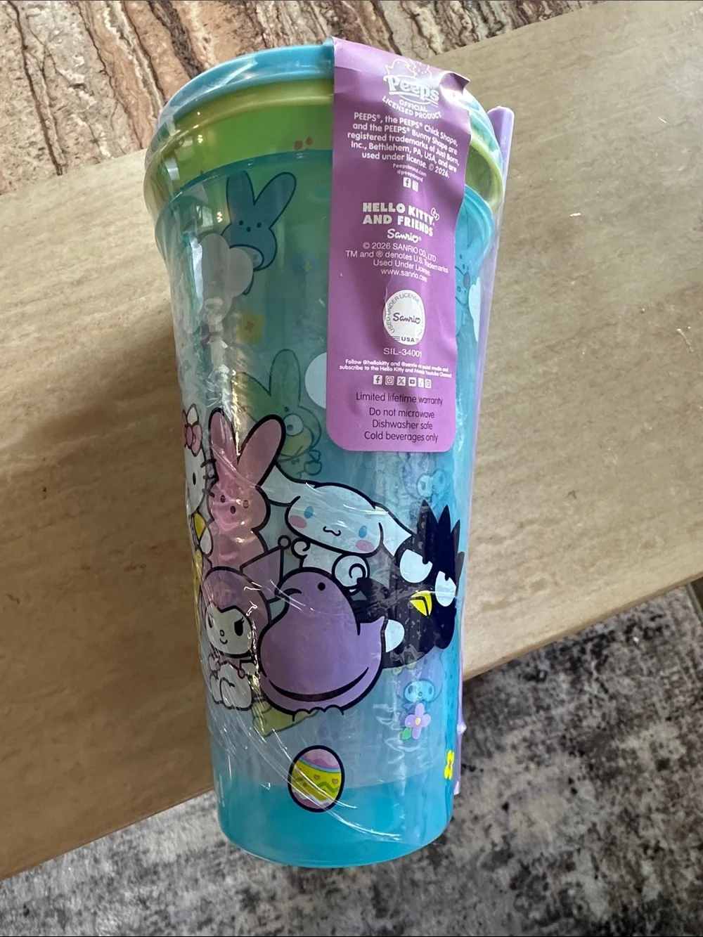 Hello Kitty & Friends Tumblers with Lid 2 pack